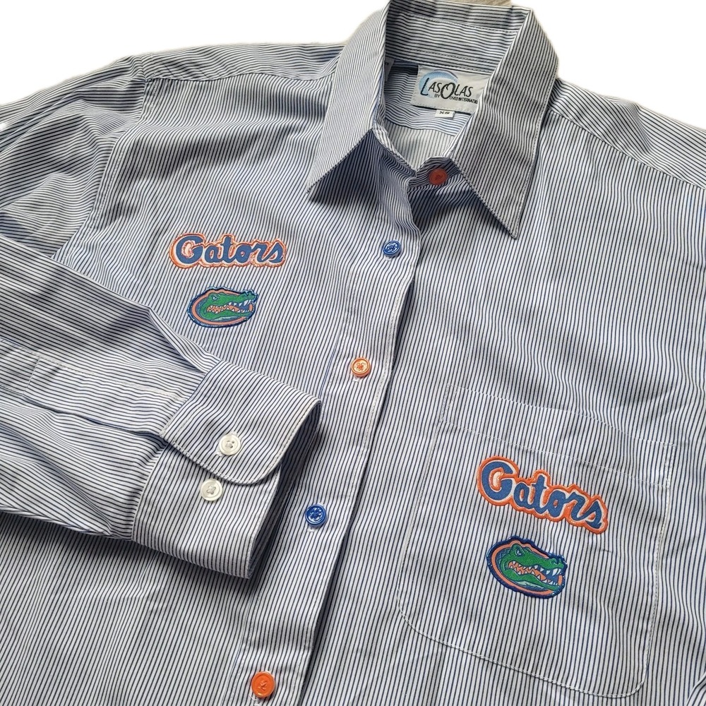 RARE‎ Vintage Florida Gators Striped Shirt Fits Men's S / Women's M